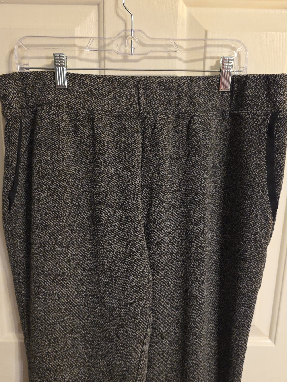 J. Jill Charcoal Gray Tweed Relaxed Fit Pull-On Track Pants